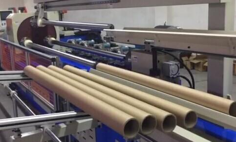 3 shafts paper tube cutting machine